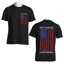 Load image into Gallery viewer, Thank a veteran t-shirt
