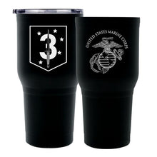 Load image into Gallery viewer, 3rd MSOB USMC Unit logo tumbler, 3rd Marine Special Forces coffee cup, 3rd MSOB USMC, Marine Corp gift ideas, USMC Gifts for women 
