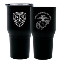 Load image into Gallery viewer, Second Battalion Ninth Marines Unit Logo tumbler, 2/9 USMC Unit Tumbler, 2nd Bn 9th Marines USMC, Marine Corp gift ideas, USMC Gifts for women or men 30oz
