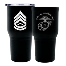 Load image into Gallery viewer, USMC tumbler Marine Corp rank gifts, USMC Sgt gifts USMC promotion gifts 
