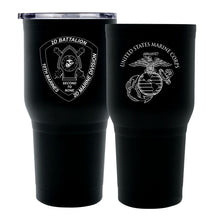 Load image into Gallery viewer, 2nd Bn 10th Marines logo tumbler, 2nd Bn 10th Marines coffee cup, 2d Bn 10th Marines USMC, Marine Corp gift ideas, USMC Gifts 30 Oz Tumbler

