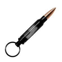 Load image into Gallery viewer, M16 Bullet Keychain American United States Flag
