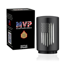 Load image into Gallery viewer, American Flag Push Down-Pop Off Bottle Opener
