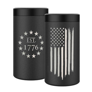 4 in 1 American Flag Can Cooler Universal Koozie