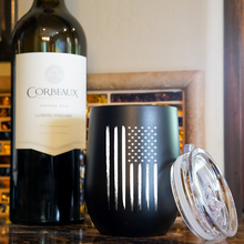 Load image into Gallery viewer, US Flag Patriotic Wine Tumbler
