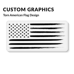 US Army Double Nine Dominoes US Flag Graphic On Back