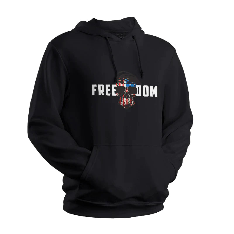 Freedom American Skull Black Sweatshirt
