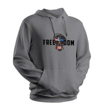 Load image into Gallery viewer, Freedom American Skull Grey Sweatshirt
