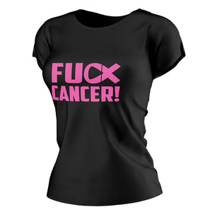 Fuck Cancer T-Shirt Black - Cancer Awareness Black Women's T-Shirt