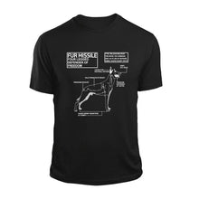 Load image into Gallery viewer, Fur Missile Black T-Shirt Belgian Malinois photos
