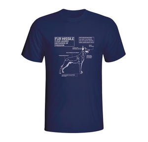 Fur Missile Black T-Shirt Belgian Malinois t shirt