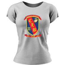 Load image into Gallery viewer, CLB-11 USMC Unit Ladie&#39;s T-Shirt, CLB-11, USMC gift ideas for women, Marine Corp gifts for women CLB-11  Women&#39;s Combat Logistics Battalion-11 Unit t-shirt-USMC Unit Shirts USMC Gifts 
