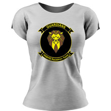 Load image into Gallery viewer, Headquarters &amp; Headquarters Support Squadron Yuma USMC Unit ladie&#39;s T-Shirt,  HQ&amp;HQS Yuma USMC Unit logo, USMC gift ideas for women, Marine Corp gifts for women HQ &amp; HQS Yuma 
