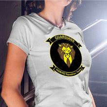 Load image into Gallery viewer, Headquarters &amp; Headquarters Support Squadron Yuma USMC Unit ladie&#39;s T-Shirt,  HQ&amp;HQS Yuma USMC Unit logo, USMC gift ideas for women, Marine Corp gifts for women HQ &amp; HQS Yuma 
