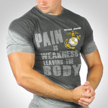 Load image into Gallery viewer, Sweat Activated Apparel USMC Pain is Weakness Leaving The Body
