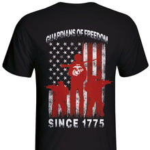 Load image into Gallery viewer, guardians of freedom since 1775 marines USMC t-shirt

