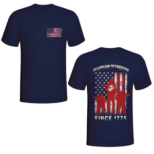 guardians of freedom since 1775 marines USMC navy t-shirt