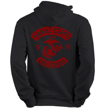 Load image into Gallery viewer, Marine Corps Motorcycle Club Hooded sweatshirt
