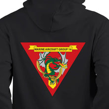 Load image into Gallery viewer, MAG-16 USMC Unit hoodie, MAG-16 logo sweatshirt, USMC gift ideas for men, Marine Corp gifts men or women
