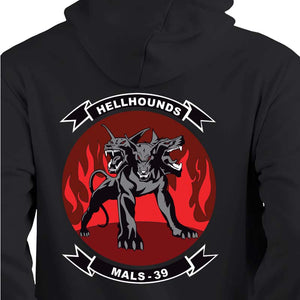 Marine Aviation Logistics Squadron 39 (MALS-39) Unit Black Sweatshirt, MALS-39 Hellhounds unit hoodie, Mals-39 unit sweatshirt, MALS-39 Hellhounds Marines unit hoodie