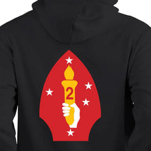 Load image into Gallery viewer, 2d Marine Division unit sweatshirt, 2D MARDIV unit hoodie, 2nd Marine Division unit sweatshirt, 2nd Marine Division unit hoodie, USMC Unit Hoodie, USMC Unit gear
