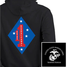 Load image into Gallery viewer, 1st Marine Regiment Unit USMC Unit hoodie, 1st Marine Regiment USMC Unit Logo sweatshirt, USMC gift ideas, Marine Corp gifts women or men, USMC unit logo gear, USMC unit logo sweatshirts 
