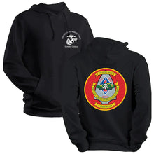 Load image into Gallery viewer, 1st LAR Unit Black Sweatshirt, 1st LAR unit Hoodie, 1st light armored reconnaissance Battalion unit hoodie, usmc unit gear
