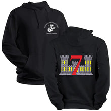 Load image into Gallery viewer, 7th Engineer Support Battalion USMC Unit hoodie, 7th ESB USMC Unit Logo sweatshirt, USMC gift ideas for men, Marine Corp gifts men or women
