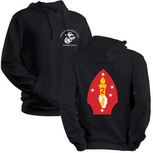 Load image into Gallery viewer, 2d Marine Division unit sweatshirt, 2D MARDIV unit hoodie, 2nd Marine Division unit sweatshirt, 2nd Marine Division unit hoodie, USMC Unit Hoodie, USMC Unit gear
