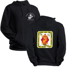 Load image into Gallery viewer, 2d Battalion 23rd Marines Unit Logo Black Sweatshirt
