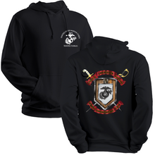 Load image into Gallery viewer, Combat Logistics Battalion 15 USMC Unit hoodie, CLB-15 USMC Unit Logo sweatshirt, USMC gift ideas, Marine Corp gifts women or men, USMC unit logo gear, USMC unit logo sweatshirts 
