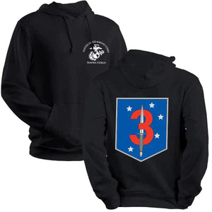 3rd MSOB USMC Unit hoodie, 3rd MSOB logo sweatshirt, USMC gift ideas for men, Marine Corp gifts men or women 3rd Marine Special Operations Battalion