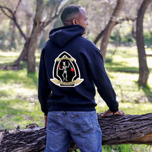 Load image into Gallery viewer, 1stBn 2nd Marines Bravo Company USMC Unit hoodie, Bravo Company First Battalion Second Marines (1/2) logo sweatshirt, USMC gift ideas for men, Marine Corp gifts men or women Bravo Company 1stBn 2nd Marines
