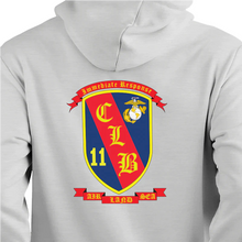 Load image into Gallery viewer, CLB-11 USMC Unit hoodie, Combat Logistics Battalion 11 logo sweatshirt, USMC gift ideas for men, Marine Corp gifts men or women CLB-11
