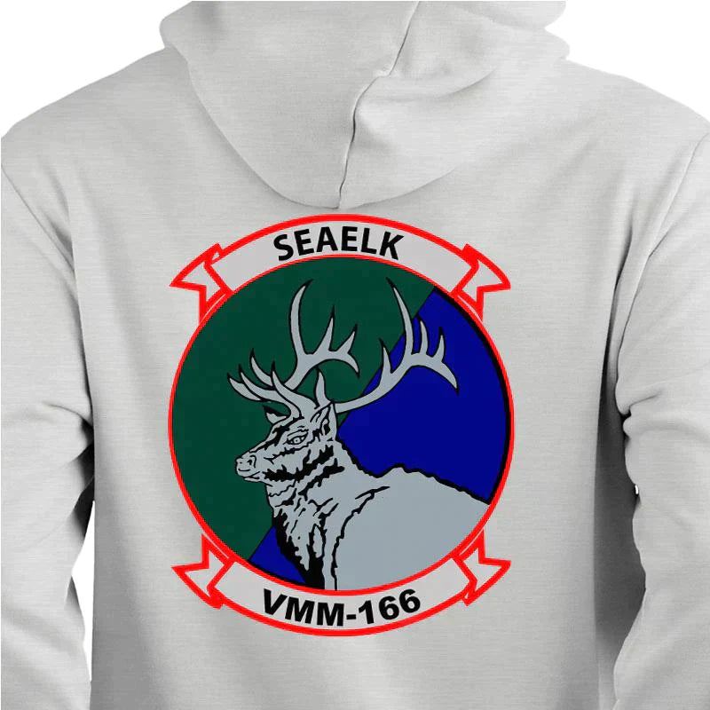VMM-166 USMC Unit hoodie, VMM-166 logo sweatshirt, USMC gift ideas for men, Marine Corp gifts men or women