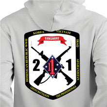 Load image into Gallery viewer, 2nd Battalion 1st Marines Unit Black Sweatshirt, 2/1 unit hoodie, 2/1 unit sweatshirt, 2d Bn 1st Marines unit hoodie
