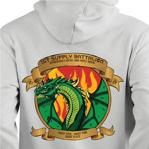 1st Supply Unit Logo Heather Grey Sweater, 1st Supply Unit Logo Heather Grey Hoodie