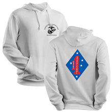 Load image into Gallery viewer, 1st Marine Regiment Unit USMC Unit hoodie, 1st Marine Regiment USMC Unit Logo sweatshirt, USMC gift ideas, Marine Corp gifts women or men, USMC unit logo gear, USMC unit logo sweatshirts 
