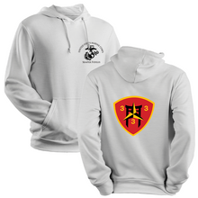 Load image into Gallery viewer, 3/3 unit sweatshirt, 3/3 unit hoodie, 3rd battalion 3rd Marines unit sweatshirt, USMC Unit Hoodie, USMC unit gear
