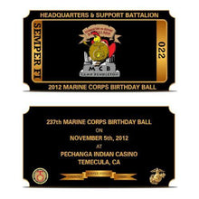 Load image into Gallery viewer, Marine Corps Ball Challenge Coin
