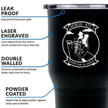 Load image into Gallery viewer, MWSS-174 logo tumbler, MWSS-174 coffee cup, Marine Wing Support Squadron 473 USMC, Marine Corp gift ideas, USMC Gifts for women 30oz

