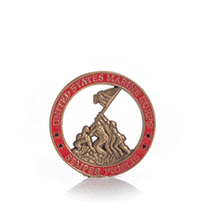 Load image into Gallery viewer, Iwo Jima Challenge Coin with Sands of Iwo Jima
