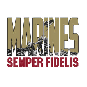 Marines- Semper Fidelis- Iwo Jima T-Shirt