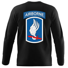 Load image into Gallery viewer, 173rd Airborne US Army long sleeve Command T-Shirt, 173rd Airborne logo, US Army gift ideas for men, Army gifts for women 173rd Airborne 173rd Airborne Division 
