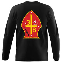 Load image into Gallery viewer, 3rd Bn 8th Marines Marines Long Sleeve T-Shirt, 3/8 unit t-shirt, 3rd battalion 8th Marines
