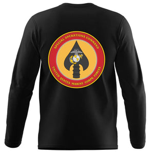 MSOB USMC long sleeve Unit T-Shirt, MSOB logo, USMC gift ideas for men, Marine Corp gifts men or women Marine Special Operations Battalion