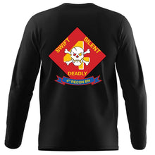 Load image into Gallery viewer, 4th Force Reconnaissance Battalion Unit Black Long Sleeve T-Shirt
