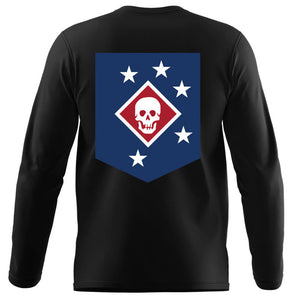 Marine Raiders USMC long sleeve Unit T-Shirt, Marine Raiders, USMC gift ideas for men, USMC unit gear, Marine Raiders logo, Marine Raider Regiment logo, Marine Corp gifts men or women 