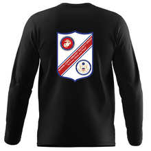 Load image into Gallery viewer, Marine Security Group (MSG) Long Sleeve T-Shirt, Marine Security Group unit t-shirt, USMC Marine Security Group, Marine Security Group t-shirt, Marine Corps Embassy Security Group Unit Long Sleeve Black T-Shirt

