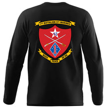 Load image into Gallery viewer, 1st Bn, 5th Marines Unit Long Sleeve t-shirt - USMC Unit Gear (1st Bn, 5th Marines) USMC Gifts
